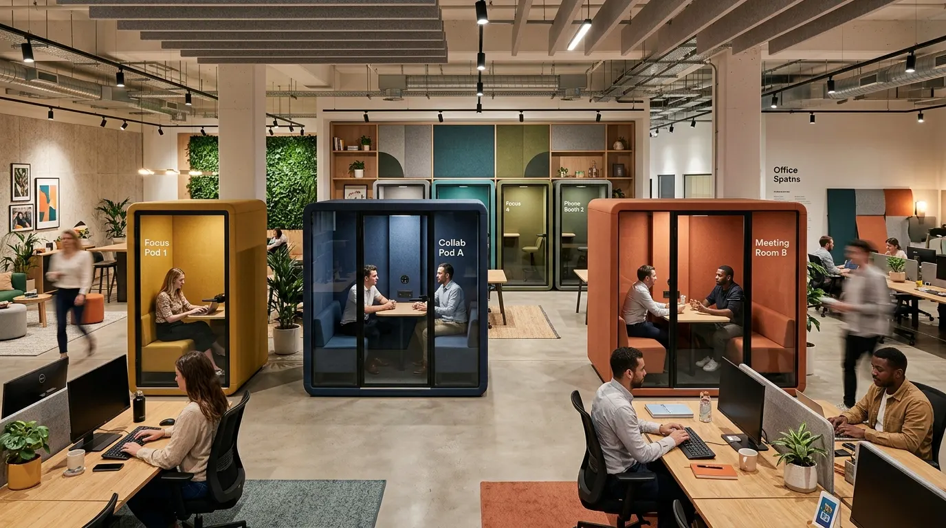 Акустическая кабина для переговоров в open space